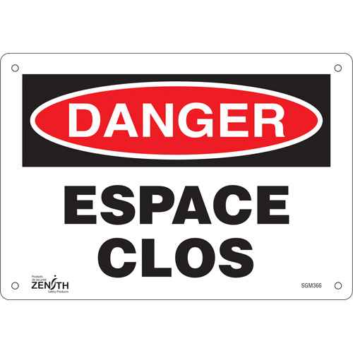 [SGM366] Enseigne «Espace Clos» (SGM366)