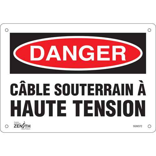[SGM372] Enseigne «Câble Souterrain À Haute Tension» (SGM372)