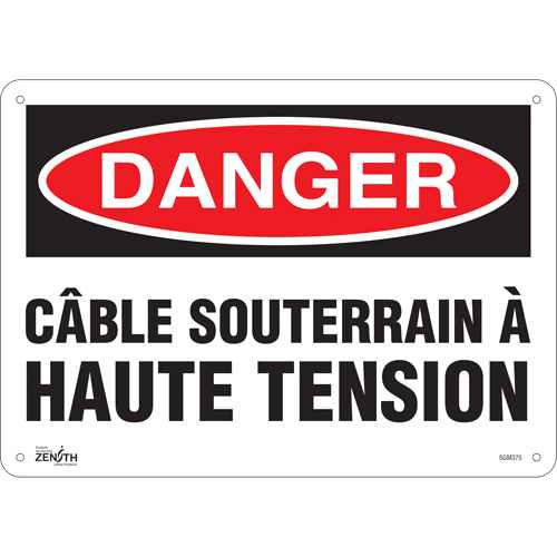 [SGM375] Enseigne «Câble Souterrain À Haute Tension» (SGM375)