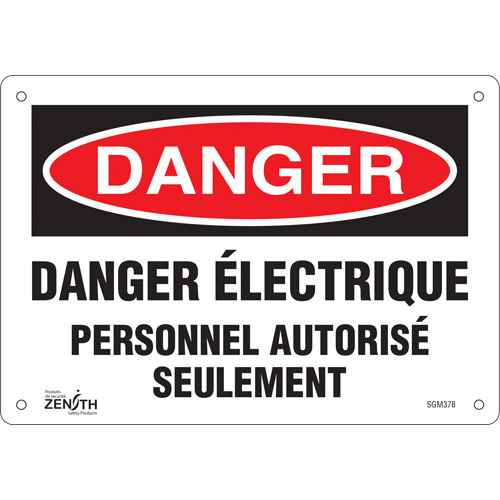 [SGM378] Enseigne «Personnel Autorisé Seulement» (SGM378)