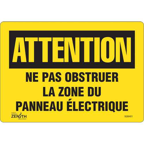 [SGM401] Enseigne «Zone du Panneau Électrique» (SGM401)