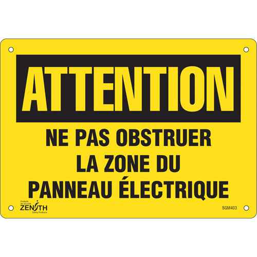 [SGM403] Enseigne «Zone du Panneau Électrique» (SGM403)