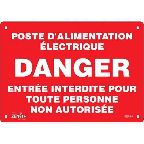 [SGM409] Enseigne «Poste D'Alimentation Électrique» (SGM409)