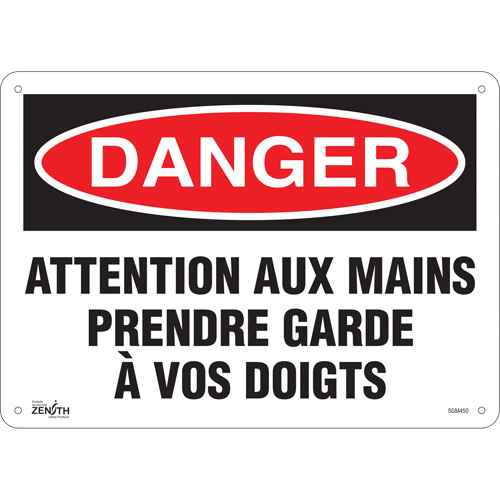 [SGM450] "Prendre Garde À Vos Doigts" Sign (SGM450)