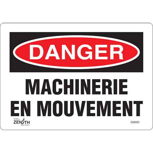 [SGM463] "Machinerie en Mouvement" Sign (SGM463)