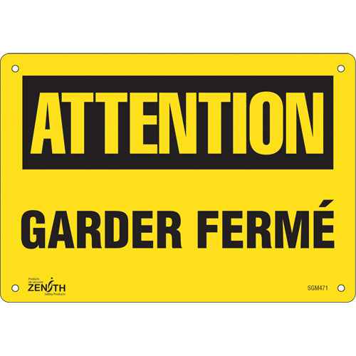 [SGM471] "Garder Fermé" Sign (SGM471)