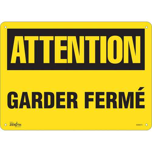 [SGM473] Enseigne «Garder Fermé» (SGM473)