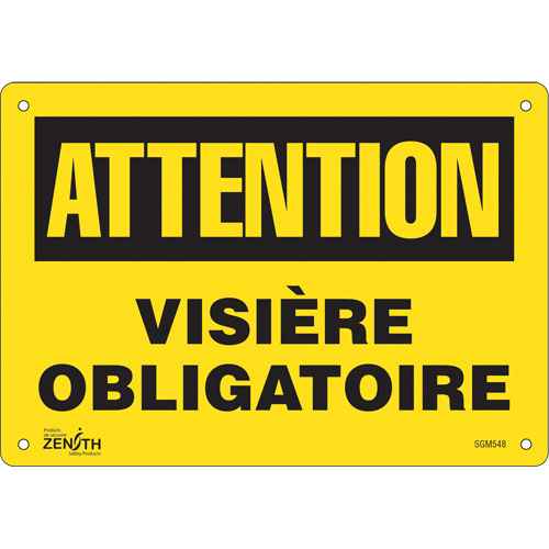 [SGM548] Enseigne «Visière Obligatoire» (SGM548)