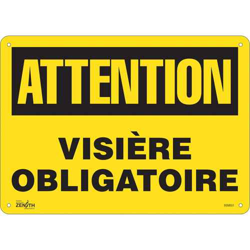 [SGM551] "Visière Obligatoire" Sign (SGM551)