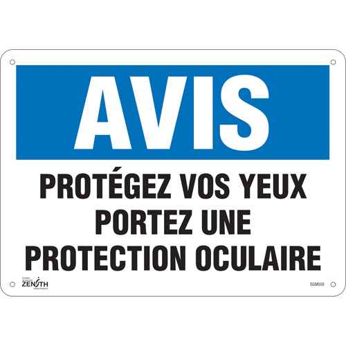 [SGM558] Enseigne «Protégez vos Yeux» (SGM558)