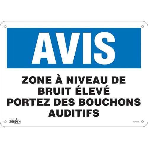[SGM563] Enseigne «Portez Des Bouchons Auditifs» (SGM563)