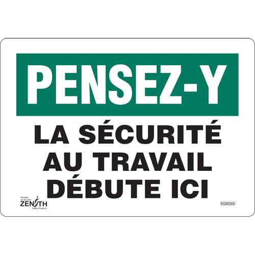 [SGM565] Enseigne «La Sécurité au Travail» (SGM565)