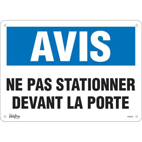 [SGM600] "Ne Pas Stationner" Sign (SGM600)