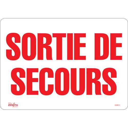 [SGM610] "Sortie De Secours" Sign (SGM610)