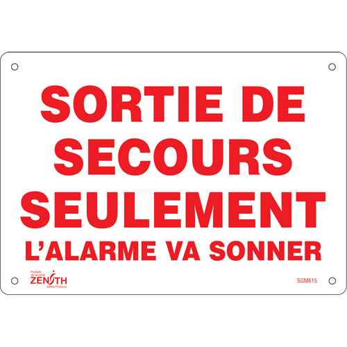 [SGM615] "Sortie De Secours" Sign (SGM615)