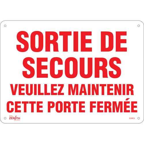 [SGM624] "Sortie De Secours" Sign (SGM624)