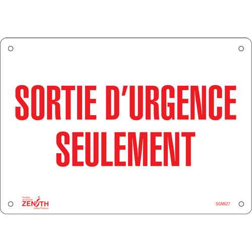 [SGM627] "Sortie D'Urgence" Sign (SGM627)