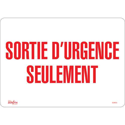 [SGM628] "Sortie D'Urgence" Sign (SGM628)
