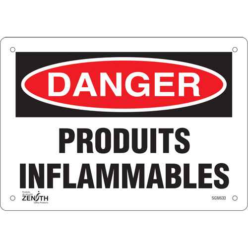 Enseigne «Produits Inflammables» (SGM633)