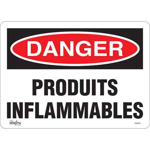 Enseigne «Produits Inflammables» (SGM634)