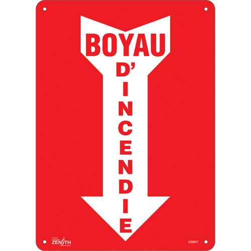 [SGM647] "Boyau D'Incendie" Arrow Sign (SGM647)