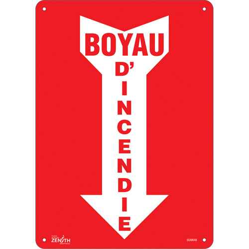 [SGM648] "Boyau D'Incendie" Arrow Sign (SGM648)