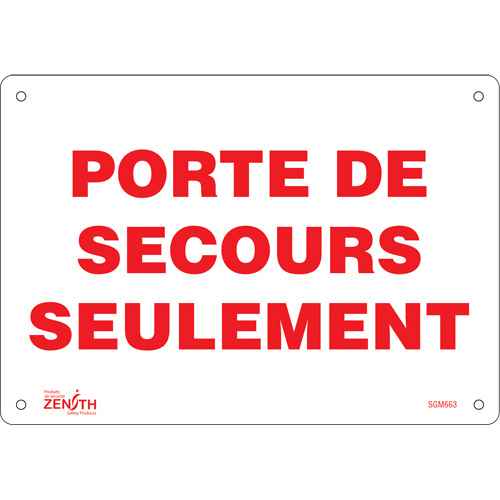 [SGM663] Enseigne «Porte De Secours» (SGM663)