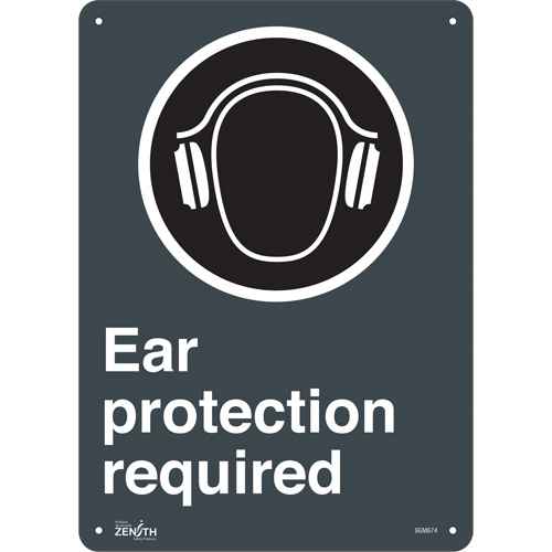 [SGM674] Enseigne «Ear Protection Required» (SGM674)