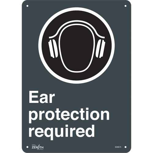 [SGM675] Enseigne «Ear Protection Required» (SGM675)