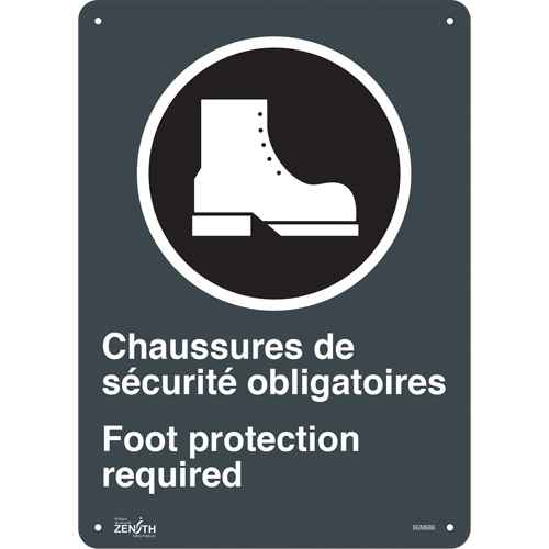 [SGM686] Enseigne de sécurité conforme à la CSA Chaussures de sécurité/Foot Protection (SGM686)