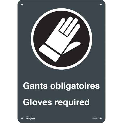 [SGM693] Enseigne «Gant Obligatoires - Gloves Required» (SGM693)