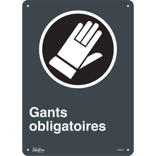 [SGM695] Enseigne «Gants Obligatoires» (SGM695)