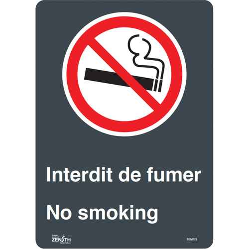 [SGM721] Enseigne «Interdit De Fumer/No Smoking» (SGM721)