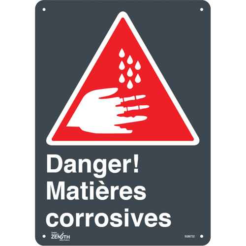 [SGM732] Enseigne «Matières Corrosives» (SGM732)