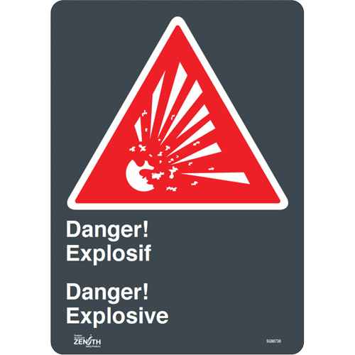 [SGM736] Enseigne «Explosif/Explosive» (SGM736)