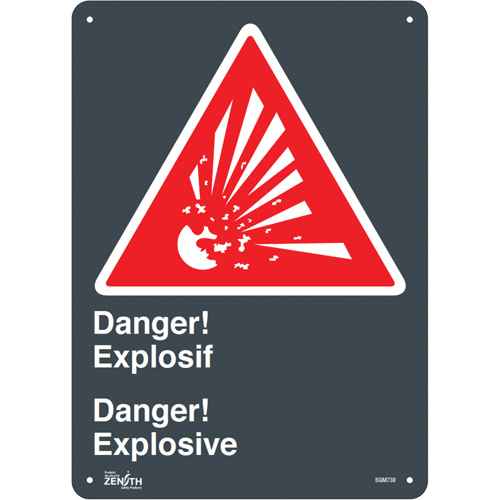 [SGM738] Enseigne «Explosif/Explosive» (SGM738)