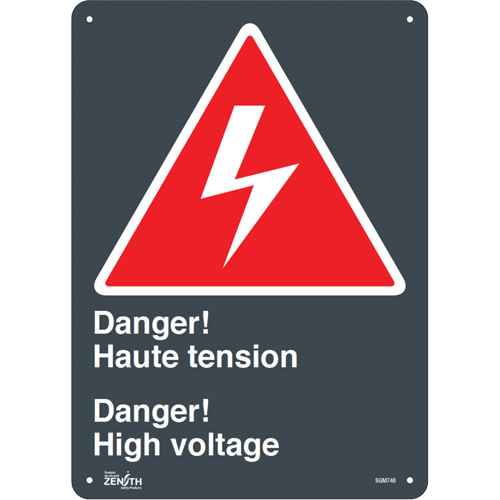 [SGM746] Enseigne «Haute Tension/High Voltage» (SGM746)