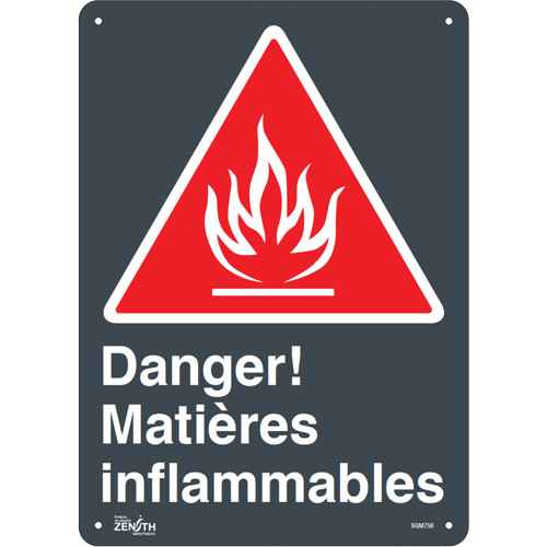 [SGM756] Enseigne «Matières Inflammables» (SGM756)