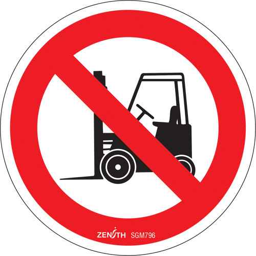 [SGM796] Enseigne de sécurité conforme à la CSA - No Forklifts (SGM796)