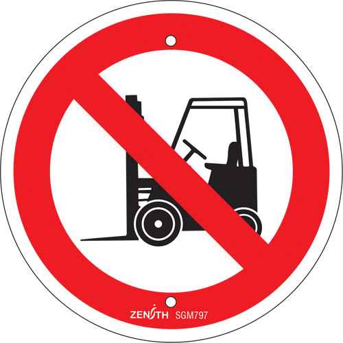 [SGM797] Enseigne de sécurité conforme à la CSA - No Forklifts (SGM797)