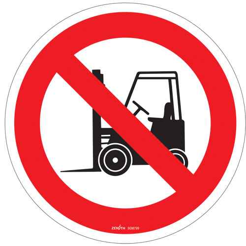 [SGM799] Enseigne de sécurité conforme à la CSA - No Forklifts (SGM799)