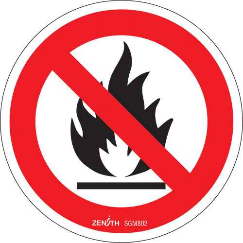 No Open Flames CSA Standard Safety Sign (SGM802)