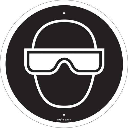 [SGM830] Enseigne de sécurité conforme à la CSA - Eye Protection Required (SGM830)