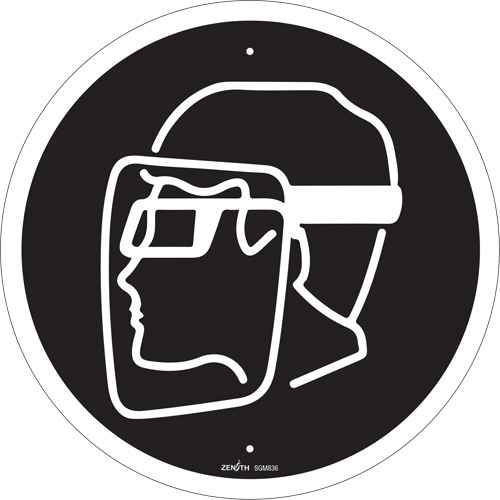 [SGM836] Face Protection Required CSA Standard Safety Sign (SGM836)