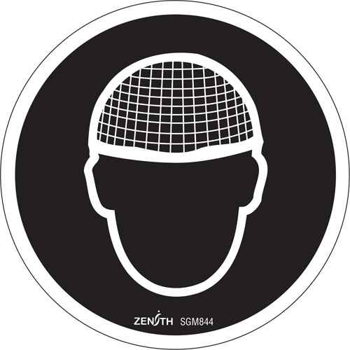 [SGM844] Enseigne de sécurité conforme à la CSA - Hair Net Required (SGM844)