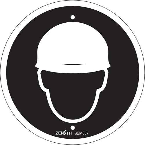 [SGM857] Hardhat Protection Required CSA Standard Safety Sign (SGM857)