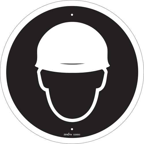 [SGM860] Hard Hat Protection Required CSA Standard Safety Sign (SGM860)