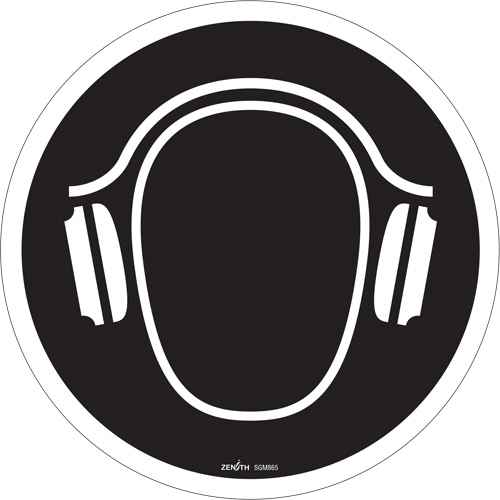 [SGM865] Hearing Protection Required CSA Standard Safety Sign (SGM865)