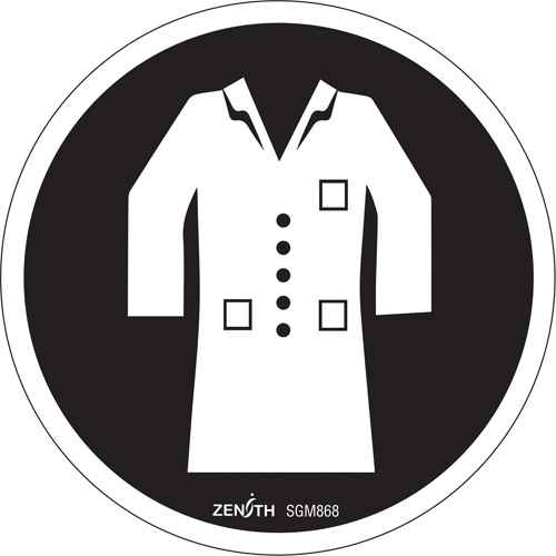 [SGM868] Enseigne de sécurité conforme à la CSA - Lab Coat Required (SGM868)