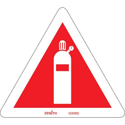 [SGM886] Compressed Gas CSA Standard Safety Sign (SGM886)